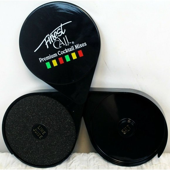 Finest Call Cocktail Mixes Salt & Lime Rimmer Tray Stacking Swivel Rotating Tier - Picture 8 of 12